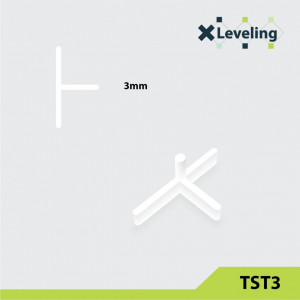 Distantieri tip T ( Teuri ) pt. placi - gresie si faianta - Rost 3 mm - 500 buc - XLEV-TST3-500