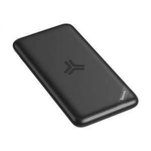 Powerbank Baseus S10 cu incarcare wireless, 10000mAh, 18W, USB (negru)