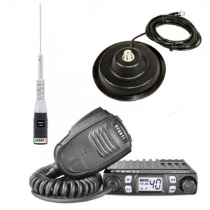 Promotie statie radio CB Avanti Micro + antena CB Avanti Hermes + baza magnetica 145 PL