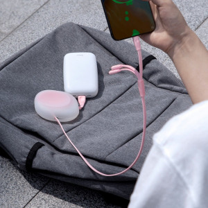 Cablu retractabil USB 3in1 Baseus Let's go Little Reunion, Lightning / USB-C / micro USB, 3A, 0,85m (alb-roz)