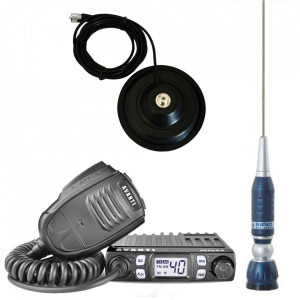 Promotie statie radio CB Avanti Micro + antena CB Sirio Turbo 1000 + baza magnetica