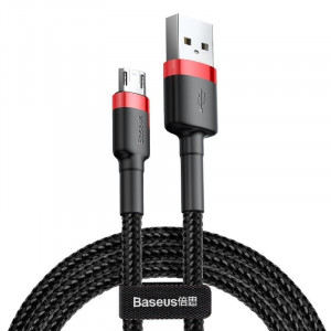 Cablu Micro USB Baseus Cafule 1.5A 2m (rosu-negru)