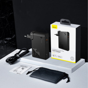 Incarcator GaN + powerbank 10000mAh 2in1 Baseus Power Station, USB + USB-C, QC 3.0, PPS, PD 3.0, 5A, 45W (negru)