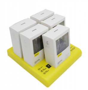 Set incarcatoare USB-C PD Baseus Mini, Power Delivery 18W cu cablu USB-C - Lightning 1m (negru) 5 buc