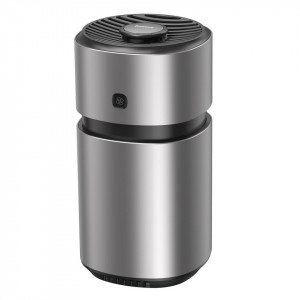 Odorizant auto Baseus Breeze Fan Air cu functie de purificare a formaldehidei, cu baterii (argintiu)
