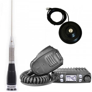 Statie radio CB Avanti Micro cu antena ML100 si baza magnetica 145 PL