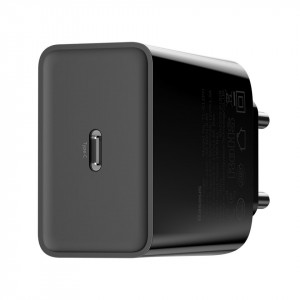 Set incarcatoare USB-C PD Baseus Mini, Power Delivery 18W cu cablu USB-C - Lightning 1m (negru) 5 buc