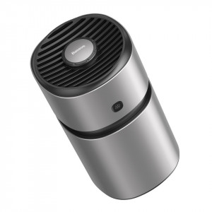 Odorizant auto Baseus Breeze Fan Air cu functie de purificare a formaldehidei, cu baterii (argintiu)