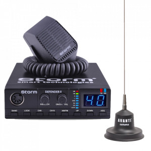 Promotie statie radio CB Storm Defender + antena CB Avanti Carera