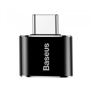 Adaptor Baseus USB la USB Type-C, 5A, Negru