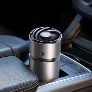 Odorizant auto Baseus Breeze Fan Air cu functie de purificare a formaldehidei, cu baterii (argintiu)