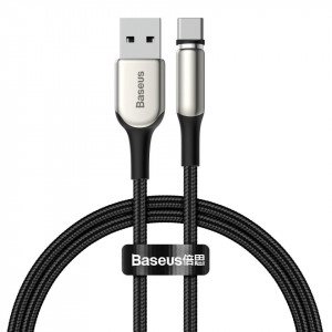 Cablu magnetic USB-C Baseus Zinc 2A 1m (negru)
