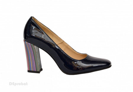 Pantofi dama eleganti din piele naturala negri cod P339