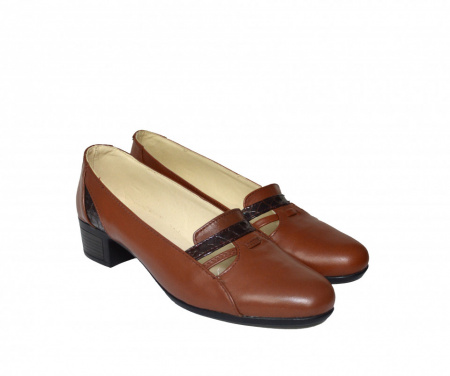 Pantofi dama maro eleganti din piele naturala cod P603