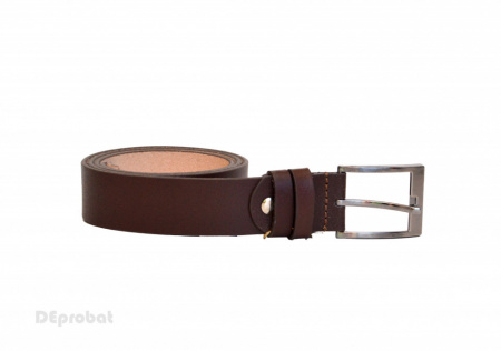 Curea piele naturala maro (latime 3,5 cm) - Curea maro piele naturala C123