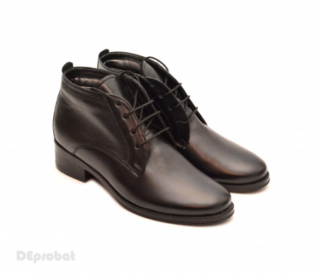 Ghete elegante dama piele naturala Negre cod G30 - Made in Romania