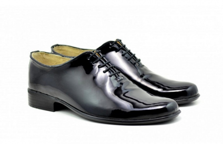 Pantofi barbatesti negri lacuiti din piele naturala casual-eleganti cod P170NLAC