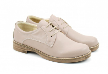 Pantofi dama bej casual-eleganti din piele naturala cod P75BEJ Natasha