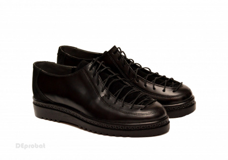 Pantofi dama negri din piele naturala cod P186