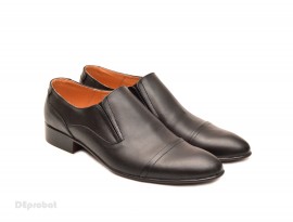 Pantofi barbati piele naturala negri casual-eleganti cod P65NEL - Editie de LUX