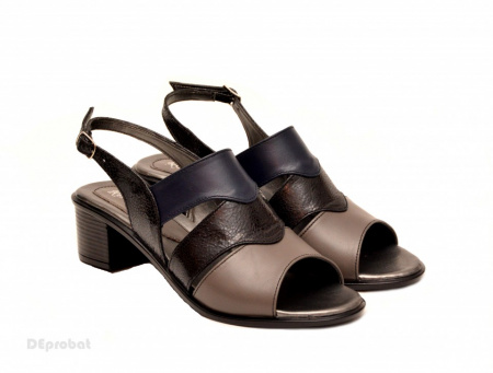 Sandale dama din piele naturala toc 5 cm cod S49