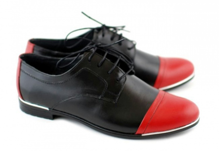 Pantofi dama piele naturala cu siret cod P50R - Made in Romania