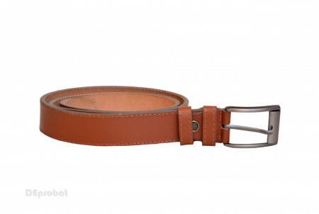 Curea piele naturala Maro (latime 3,5 cm) - Made in Romania C121