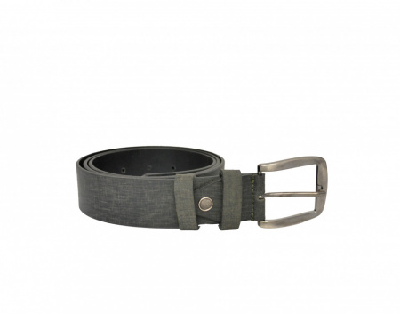 Curea piele naturala model negru-grizonat (latime 3,7 cm) - cod C167