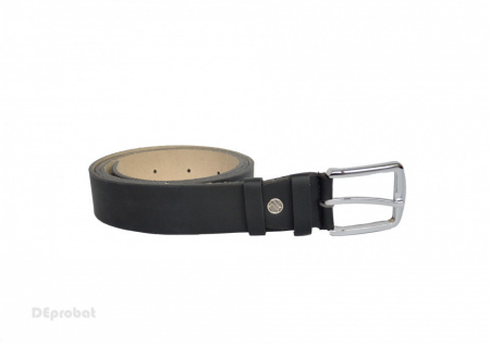 Curea piele naturala Neagra (latime 3,7 cm) - cod C136