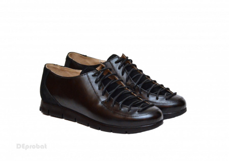 Pantofi dama negri casual-eleganti din piele naturala cod P164N