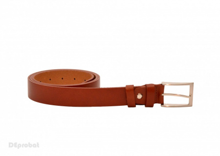 Curea piele naturala maro (latime 3,3 cm) - Curea maro piele naturala C58M
