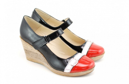 Pantofi dama eleganti - casual lacuiti din piele naturala cod P145