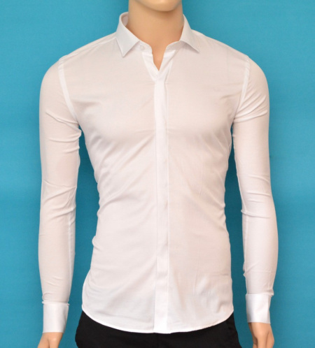 Camasa Skinny Fit Alba eleganta - Camasa alba ZR781