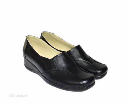 Pantofi dama negri din piele naturala cod P615