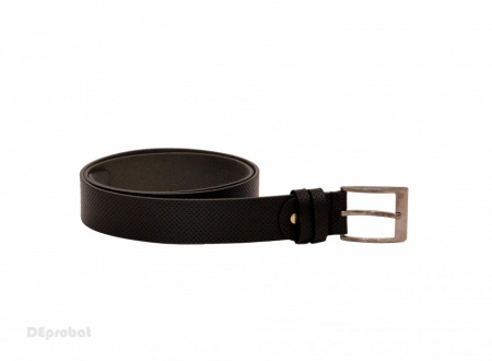 Curea piele naturala Neagra (latime 3,5 cm) - Made in Romania C113