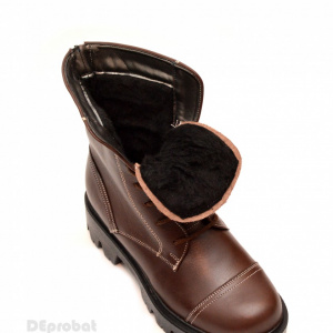 Bocanci maro dama piele naturala sport-casual cod BOC14M - Made in Romania