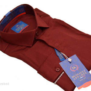Camasa Slim Fit Bordoux eleganta - Camasa bordeaux ZR77