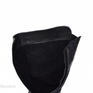 Cizme dama negre din piele naturala cu toc cod LSSG331 - LICHIDARE STOC