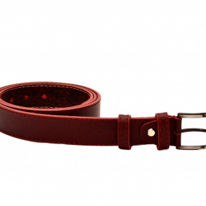Curea piele naturala Bordo (latime 3,3 cm) - Made in Romania C61