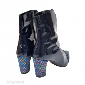 Ghete dama bleumarin din piele naturala cod LSG318 - LICHIDARE STOC 36