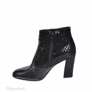 Ghete dama negre din piele naturala cod LSG320 - LICHIDARE STOC 39