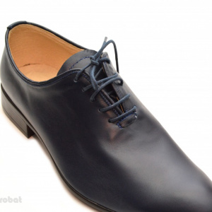 Pantofi barbati piele naturala bleumarin casual-eleganti cod P65BL - Editie de LUX