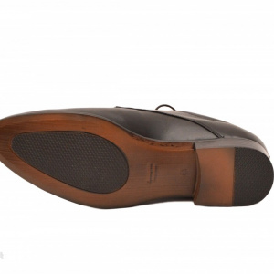 Pantofi barbati piele naturala negri casual-eleganti cod P76N - Editie de LUX