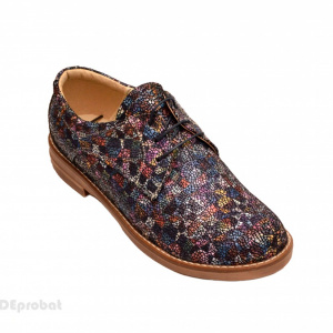 Pantofi dama colorati lucrati manual din piele naturala cod P158 Picasso