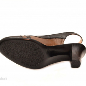 Pantofi dama eleganti din piele naturala cu toc de 7 cm cod P114