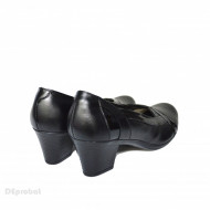 Pantofi dama negri eleganti din piele naturala cod P608