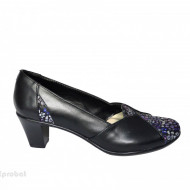 Pantofi dama negri eleganti din piele naturala cod P610