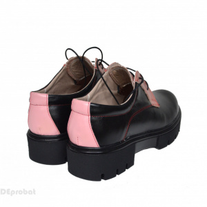 Pantofi dama negri lucrati manual din piele naturala cod P200