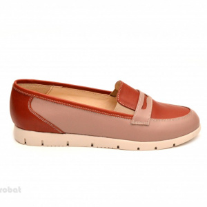 Pantofi dama sport-casual din piele naturala cu elastic cod P100