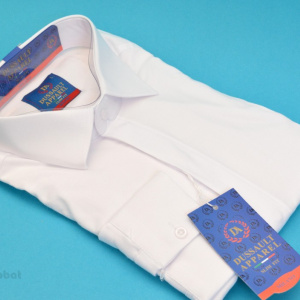 Camasa Slim Fit Alba eleganta - Camasa alba marime mare ZR79 (Marimi XL-5XL)